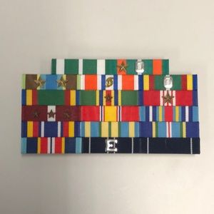 U.S. Military Ribbon Rack
